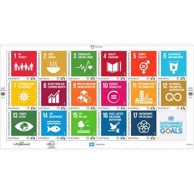 联合国日 可持续发展目标 美元0.47 纽约版邮票