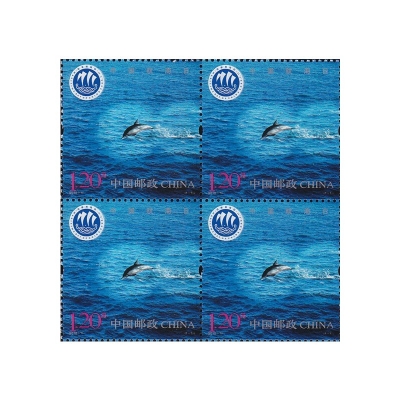2010-18《中国航海日》纪念邮票  中国航海日邮票四方联