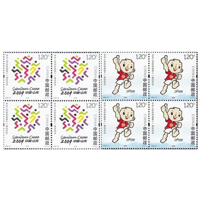 2009-24《中华人民共和国第十一届运动会》纪念邮票  中华人民共和国第十一届运动会邮票四方联