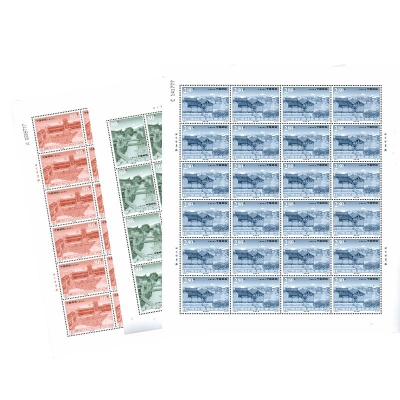 2002-9《丽江古城》特种邮票  丽江古城邮票大版票