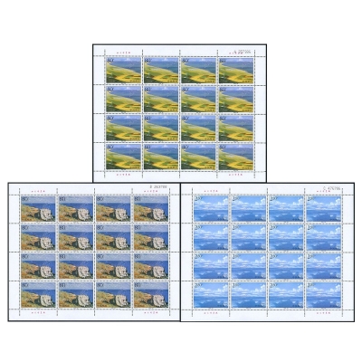 2002-16《青海湖》特种邮票  青海湖邮票大版票