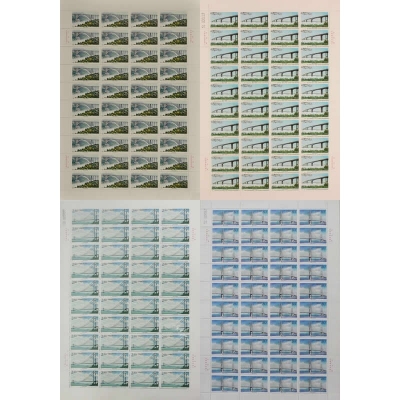 2000-7《长江公路大桥》特种邮票  长江公路大桥邮票大版票